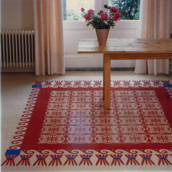Custom Malerei Teppich Esszimmer – Korkboden Referenz von Naturo Bodenbeläge