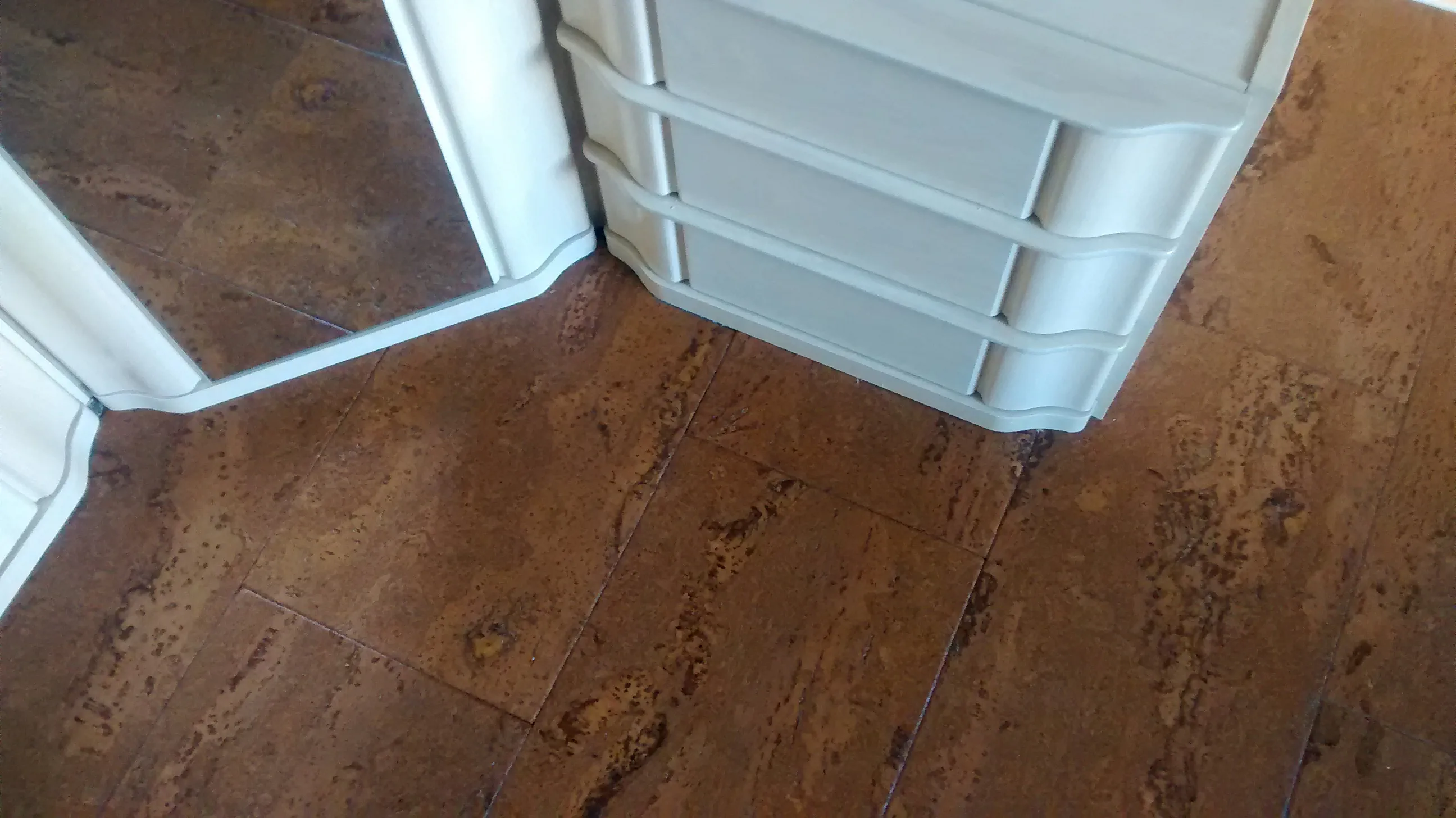 Kork im Schlafzimmer