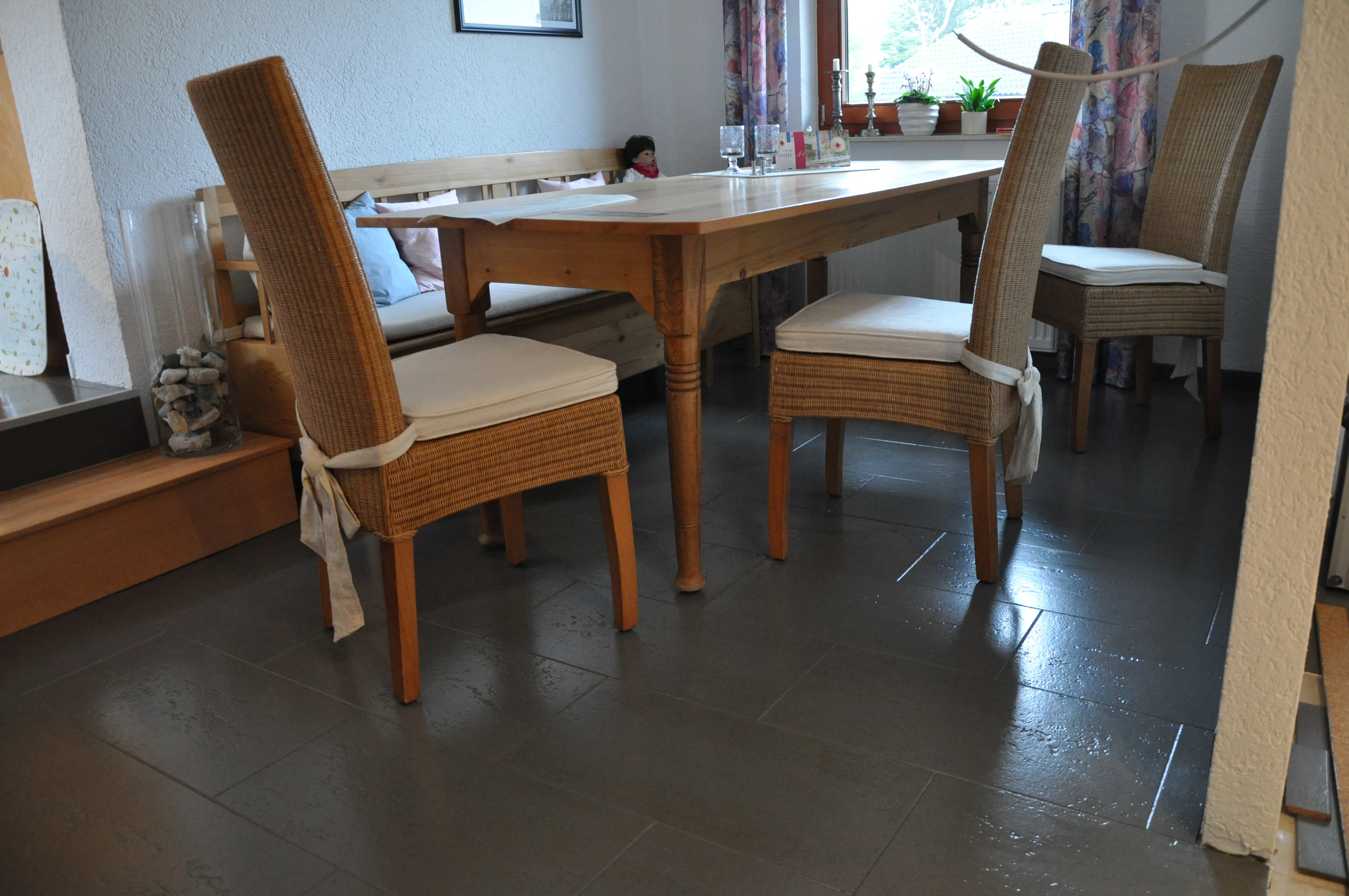 Kork im Esszimmer