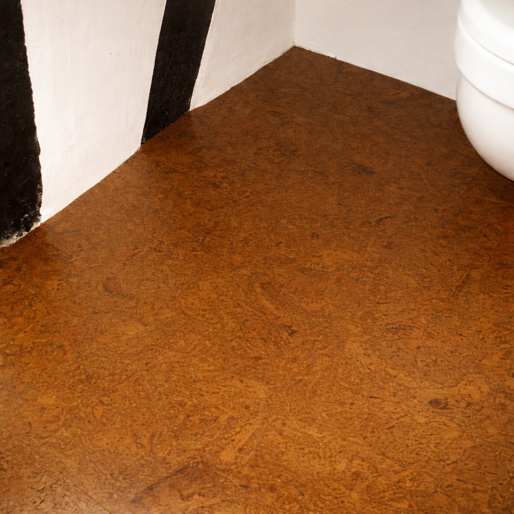 Naturkork im Altbau WC