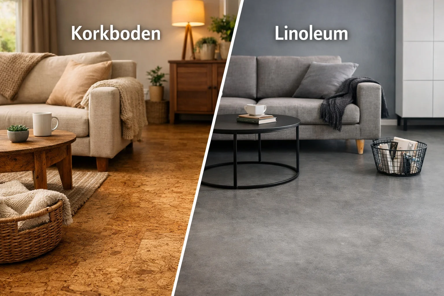 Korkboden oder Linoleum – Unterschiede und Entscheidungshilfe