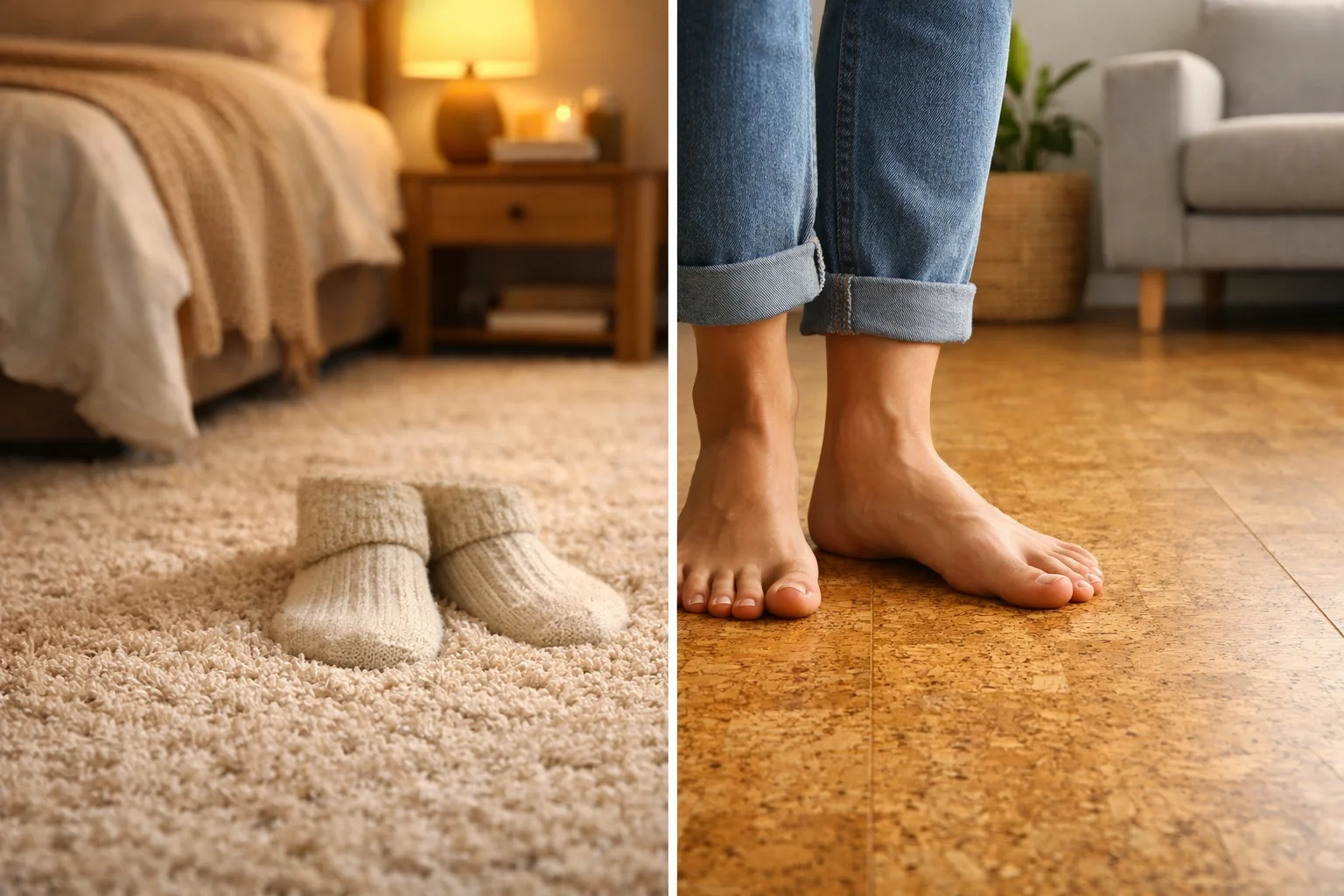 Korkboden oder Teppich – Unterschiede und Entscheidungshilfe